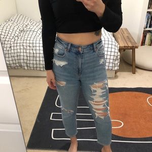 AE mom stretch jean